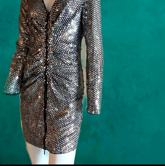 Marciano stunning sequin zip up dress - Picture 4 of 4